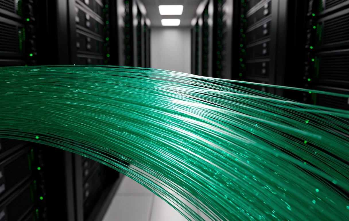 Fiber optics data flow